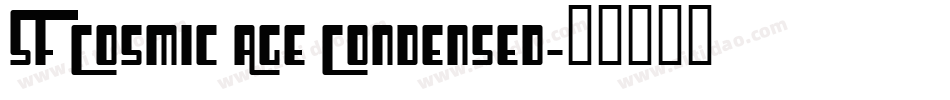 SF Cosmic Age Condensed字体转换